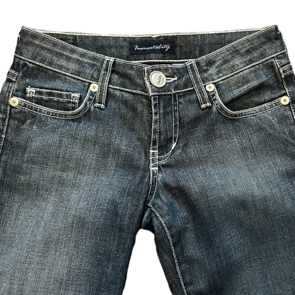 Immortality low rise boot cut jeans. - Picture 4 of 10